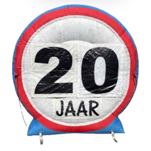 Opblaasbare leeftijdsbord